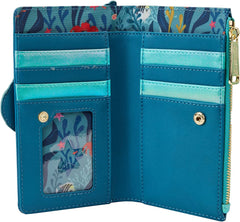 LOUNGEFLY Disney Little Mermaid Ariel Live Action Flap Wallet