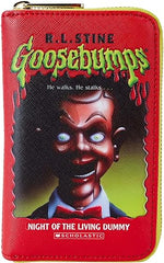 LOUNGEFLY Goosebumps Slappy Book Cover Zip-Around Wallet