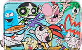 LOUNGEFLY Cartoon Network Retro Collage Zip Around Wallet