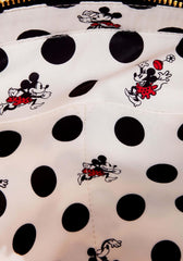 LOUNGEFLY Disney Minnie Mouse Rocks the Dots Classic Sherpa Tote Bag