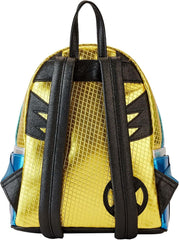 LOUNGEFLY Marvel Metallic X-Men Wolverine Cosplay Mini Backpack