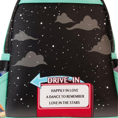 LOUNGEFLY Mickey & Minnie Date Night Drive-In Lenticular Mini Backpack