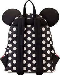 LOUNGEFLY Disney Minnie Mouse Rocks the Dots Classic Mini Backpack