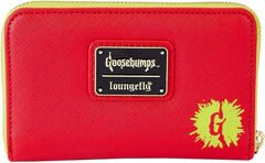 LOUNGEFLY Goosebumps Slappy Book Cover Zip-Around Wallet