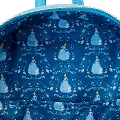 LOUNGEFLY Disney Cinderella Lenticular Princess Series Mini Backpack