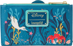 LOUNGEFLY Disney Little Mermaid Ariel Live Action Flap Wallet
