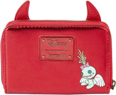 LOUNGEFLY Disney Sitch Devil Zip Around Wallet