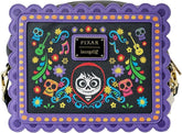 LOUNGEFLY Coco Miguel Calavera Floral Skull Crossbody Bag