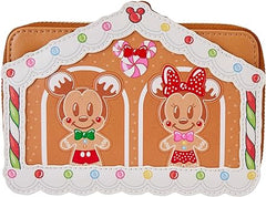 Loungefly Disney Mickey & Friends Gingerbread House Zip Around Wallet