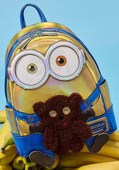 LOUNGEFLY Despicable Me Minions Bob Iridescent Cosplay Mini Backpack, Small