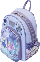 LOUNGEFLY Disney Sleeping Beauty Floral Scene Double Strap Shoulder Bag