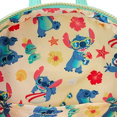 LOUNGEFLY Disney Stitch Sandcastle Beach Surprise Mini Backpack