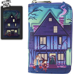 LOUNGEFLY Hocus Pocus Sanderson Sisters House Glow Zip Around Wallet