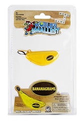 Worlds Smallest Bananagrams - Family Word Game - Includes: 1 Banana Pouch, 144 Tiles. Recommended for Ages 8 and up