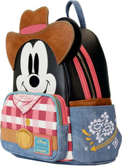 LOUNGEFLY Disney Western Mickey Mouse Double Strap Shoulder Bag