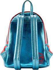 LOUNGEFLY Marvel Metallic Spider-Man Cosplay Mini Backpack