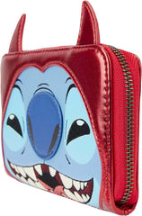 LOUNGEFLY Disney Sitch Devil Zip Around Wallet