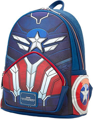 LOUNGEFLY Marvel Captain America Brave New World Cosplay Mini Backpack