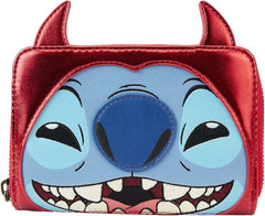 LOUNGEFLY Disney Sitch Devil Zip Around Wallet