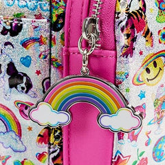 LOUNGEFLY Lisa Frank AOP Iridescent Mini Backpack