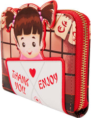 LOUNGEFLY Disney Monsters Inc Takeout Boo Faux Leather Zip Around Wallet