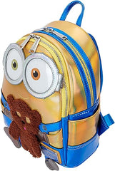 LOUNGEFLY Despicable Me Minions Bob Iridescent Cosplay Mini Backpack, Small