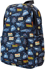 Loungefly Universal Back to The Future 40th Anniversary Nylon Backpack