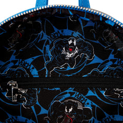 LOUNGEFLY Marvel Venom Cosplay Mini Backpack Glow in the Dark