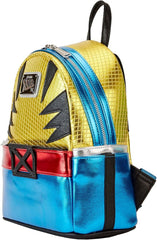 LOUNGEFLY Marvel Metallic X-Men Wolverine Cosplay Mini Backpack