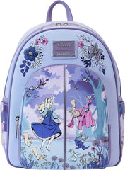 LOUNGEFLY Disney Sleeping Beauty Floral Scene Double Strap Shoulder Bag