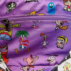 LOUNGEFLY Cartoon Network Retro Collage Crossbody Purse Cartoon Network