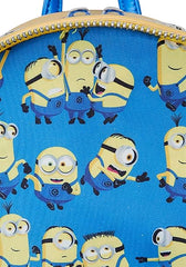 LOUNGEFLY Despicable Me Minions Bob Iridescent Cosplay Mini Backpack, Small