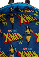 LOUNGEFLY Marvel Metallic X-Men Wolverine Cosplay Mini Backpack