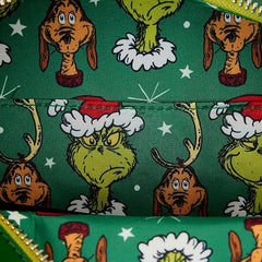 Loungefly Dr. Seuss Grinch Christmas Wreath Crossbody Bag