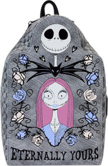 LOUNGEFLY Disney Nightmare Before Christmas Jack & Sally Eternally Yours Tombstone Mini Backpack
