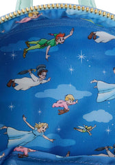 LOUNGEFLY Disney Peter Pan You Can Fly Glow Double Strap Shoulder Bag