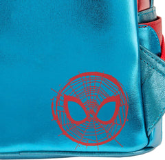 LOUNGEFLY Marvel Metallic Spider-Man Cosplay Mini Backpack