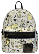 LOUNGEFLY Disney Nightmare Before Christmas Glow-In-The-Dark Mini Backpack