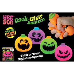 Schylling NeeDoh 2-Pack Bundle – Candy Swirl Nice Cube & Glow in the Dark Jack O’ Lantern, Sensory Squishy Stress Relief Fidget Toys, Soft Squeeze Toys for Ages 3+