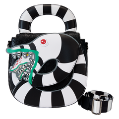 LOUNGEFLY Beetlejuice Sandworm Crossbody Bag