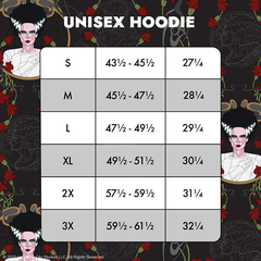 LOUNGEFLY UNIVERSAL BRIDE OF FRANKENSTEIN UNISEX HOODIE SMALL