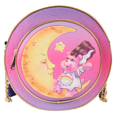 LOUNGEFLY Carebears X Universal Monsters Cheer Bear Bride Canteen Crossbody Bag