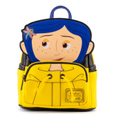 LOUNGEFLY Laika Coraline Raincoat Cosplay Mini Backpack