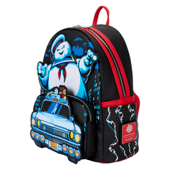 LOUNGEFLY Ghostbusters Stay Puft Ecto-1 Light Up Mini Backpack
