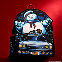 LOUNGEFLY Ghostbusters Stay Puft Ecto-1 Light Up Mini Backpack
