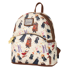LOUNGEFLY Harry Potter Hogwarts All-Over Print Mini Backpack