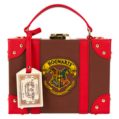 LOUNGEFLY Harry Potter Hogwarts Express Luggage Trunk Crossbody Bag