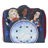 LOUNGEFLY The Marvels Symbol Glow Zip Around Wallet