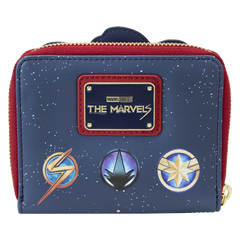 LOUNGEFLY The Marvels Symbol Glow Zip Around Wallet