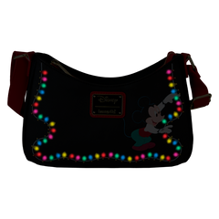 Loungefly Disney Mickey and Friends Christmas Light Crossbody Bag